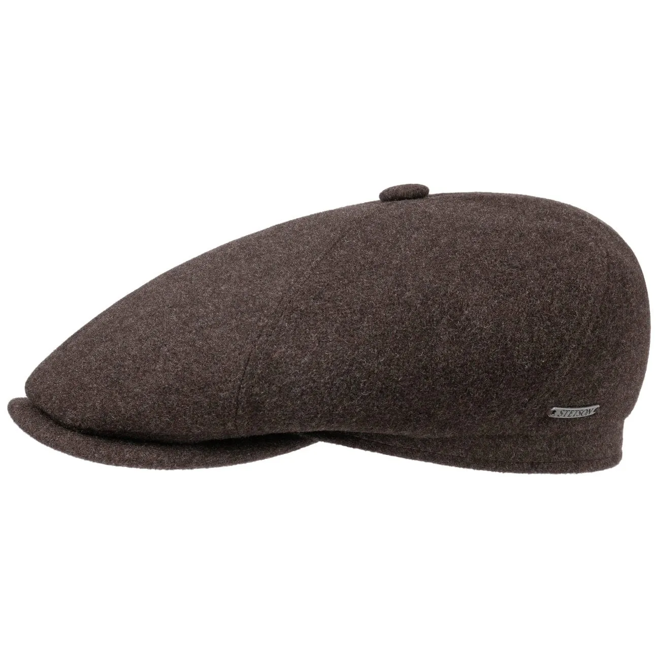 Reid 6 Panel Flat Cap by Stetson
