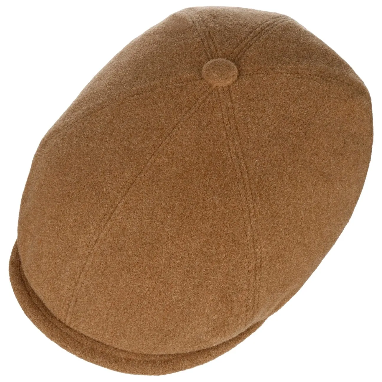 Reid 6 Panel Flat Cap by Stetson