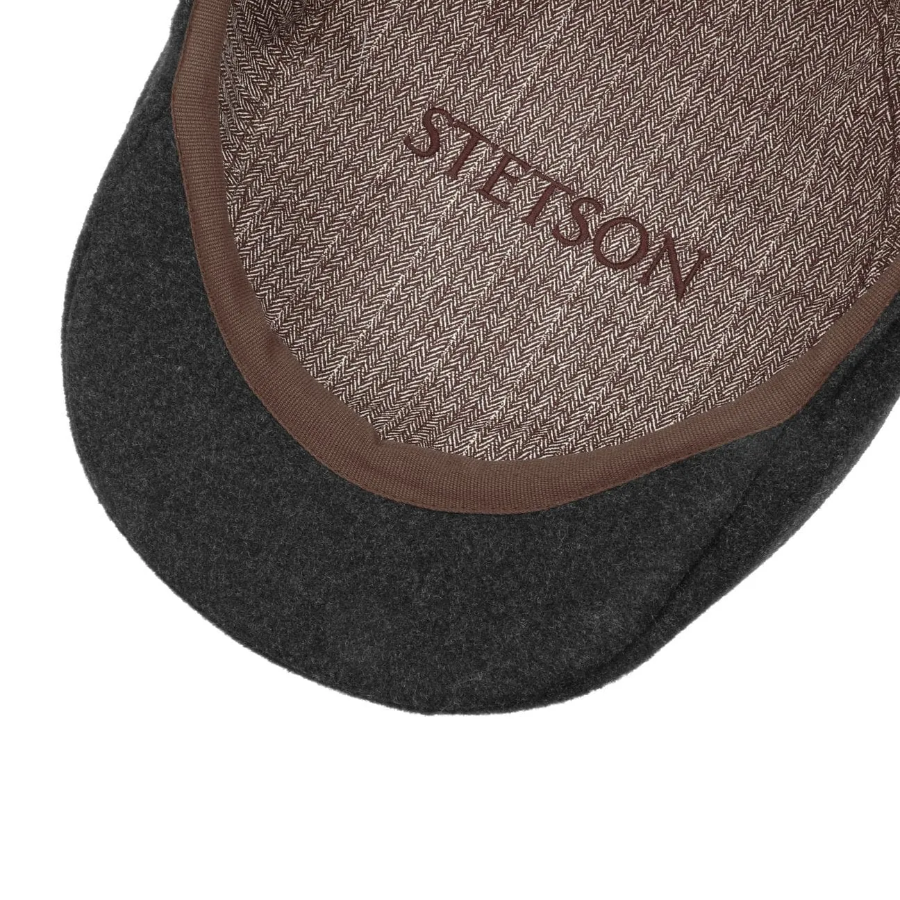 Reid Wool Flat Cap with Cashmere by Stetson