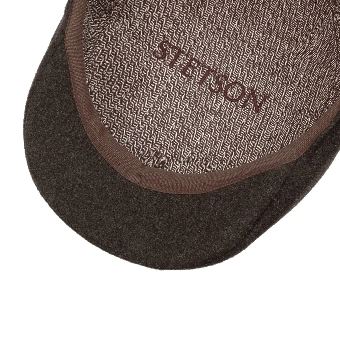 Reid Wool Flat Cap with Cashmere by Stetson