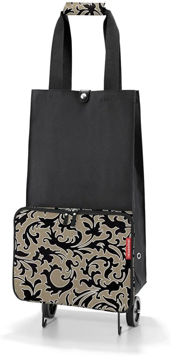 reisenthel Foldabletrolley - Foldable, Compact Shopping Trolley - Easy to Store, Baroque Marble, Bohemian