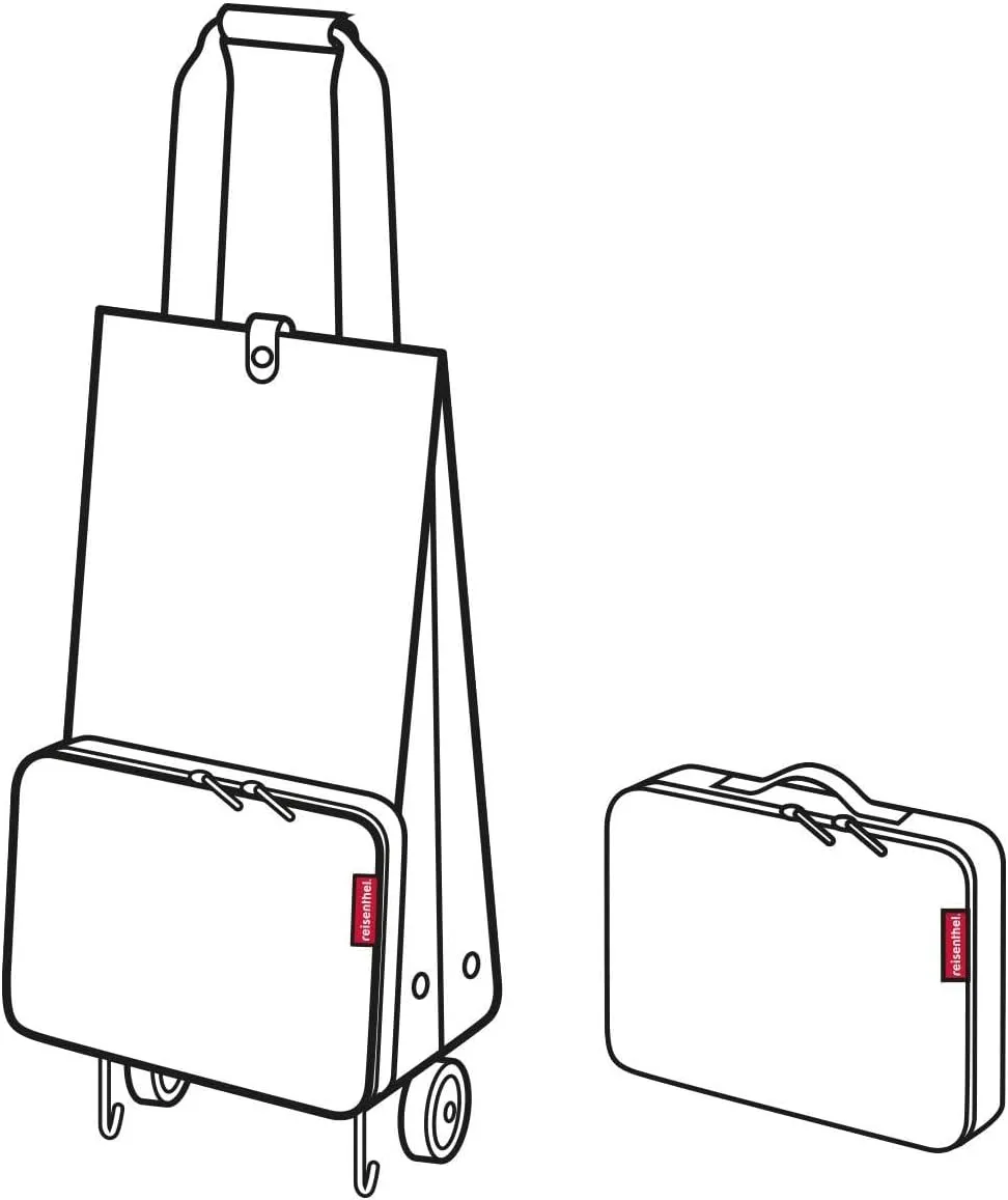 reisenthel Foldabletrolley - Foldable, Compact Shopping Trolley - Easy to Store, Baroque Marble, Bohemian
