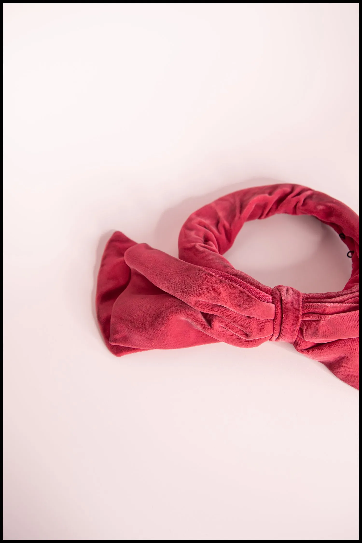 RESERVED Vintage 1950s Pink Velvet Bow Hat