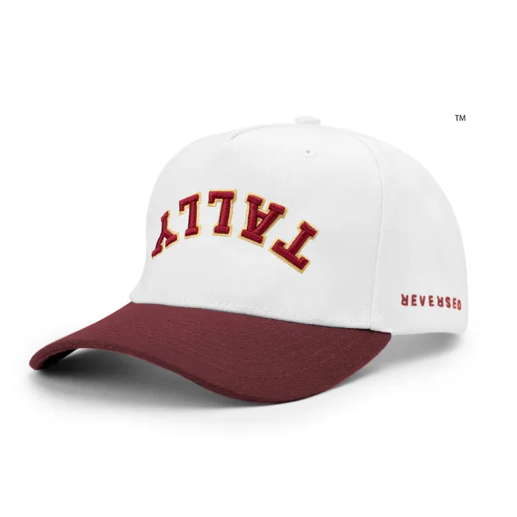 REVERSED Florida State Special Edition Two Tone Casual Snapback Hat - White
