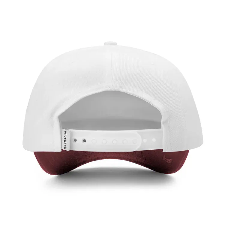 REVERSED Florida State Special Edition Two Tone Casual Snapback Hat - White