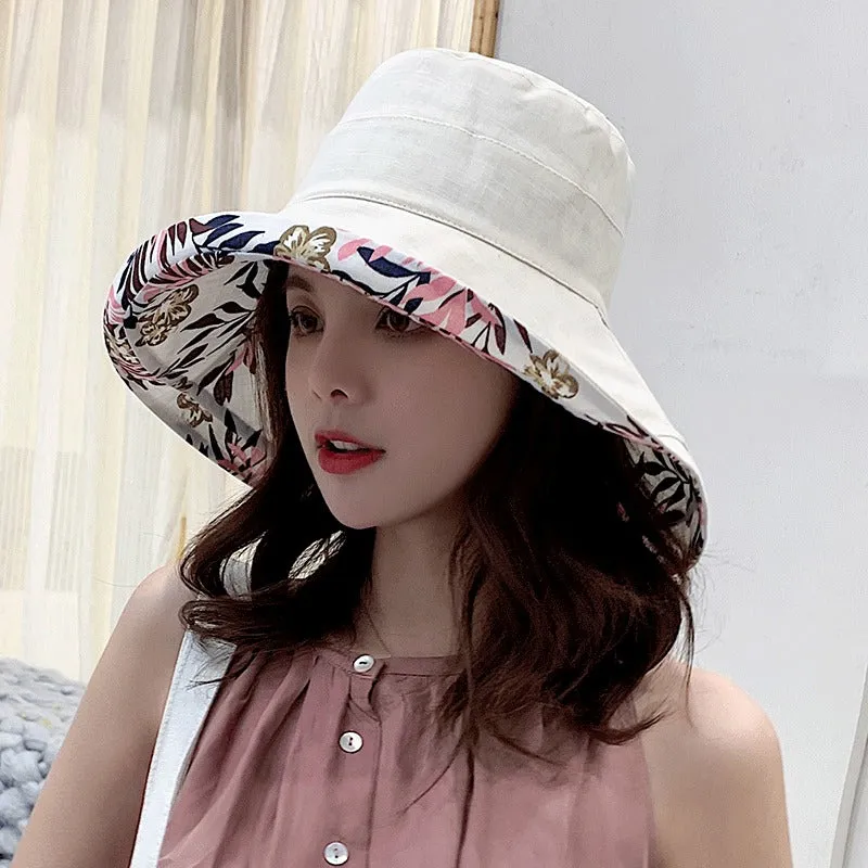 Reversible Wide Brim Summer Stylish Bucket Hat