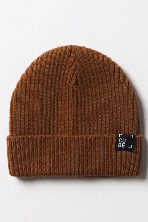 Rib Beanie Brown