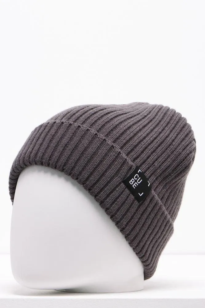 Rib Beanie Dark Grey