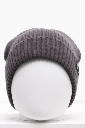Rib Beanie Dark Grey