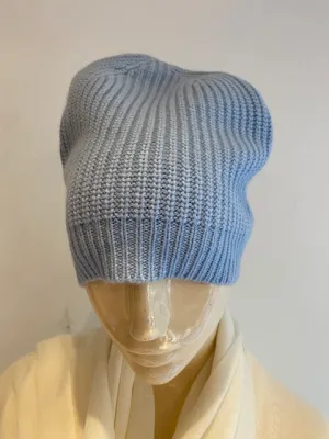 Ribbed Cashmere Cable Hat -  Winter Sale 50% Off - At checkout use code Winter50%