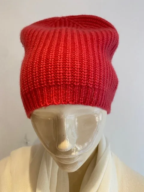 Ribbed Cashmere Cable Hat -  Winter Sale 50% Off - At checkout use code Winter50%
