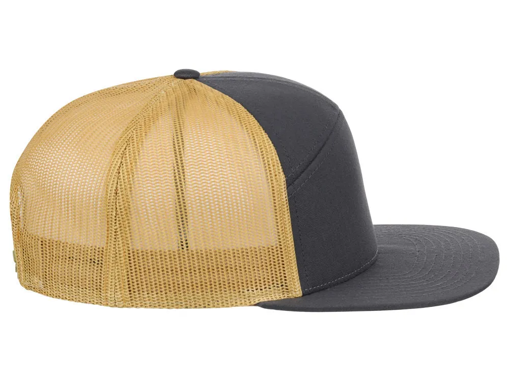 Richardson 168 7 Panel Trucker - Charcoal/Gold