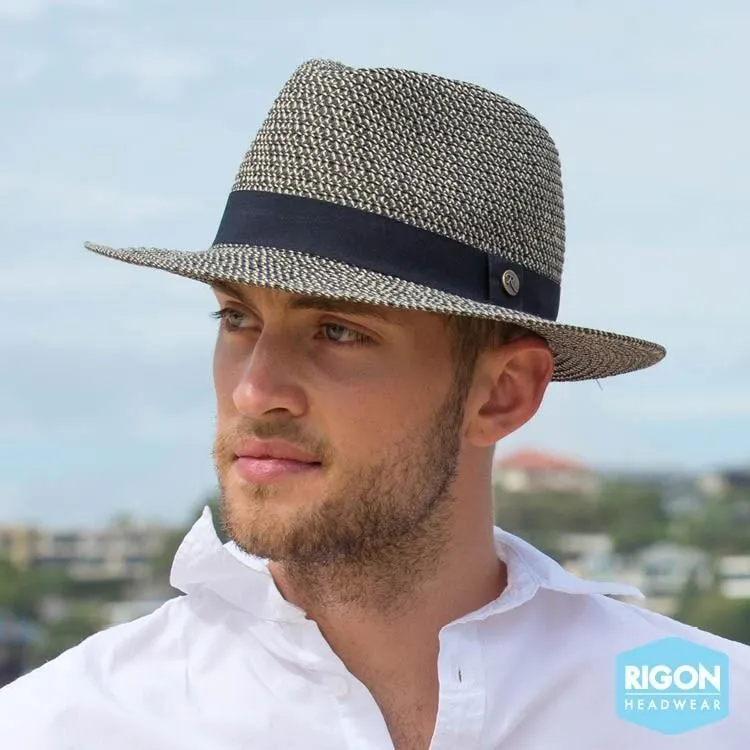 Rigon Franky Braided Fedora - Black Combo
