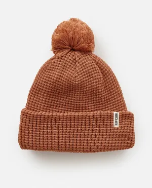 Rip Curl Anoeta Reg Pom Pom Beanie-Light Brown