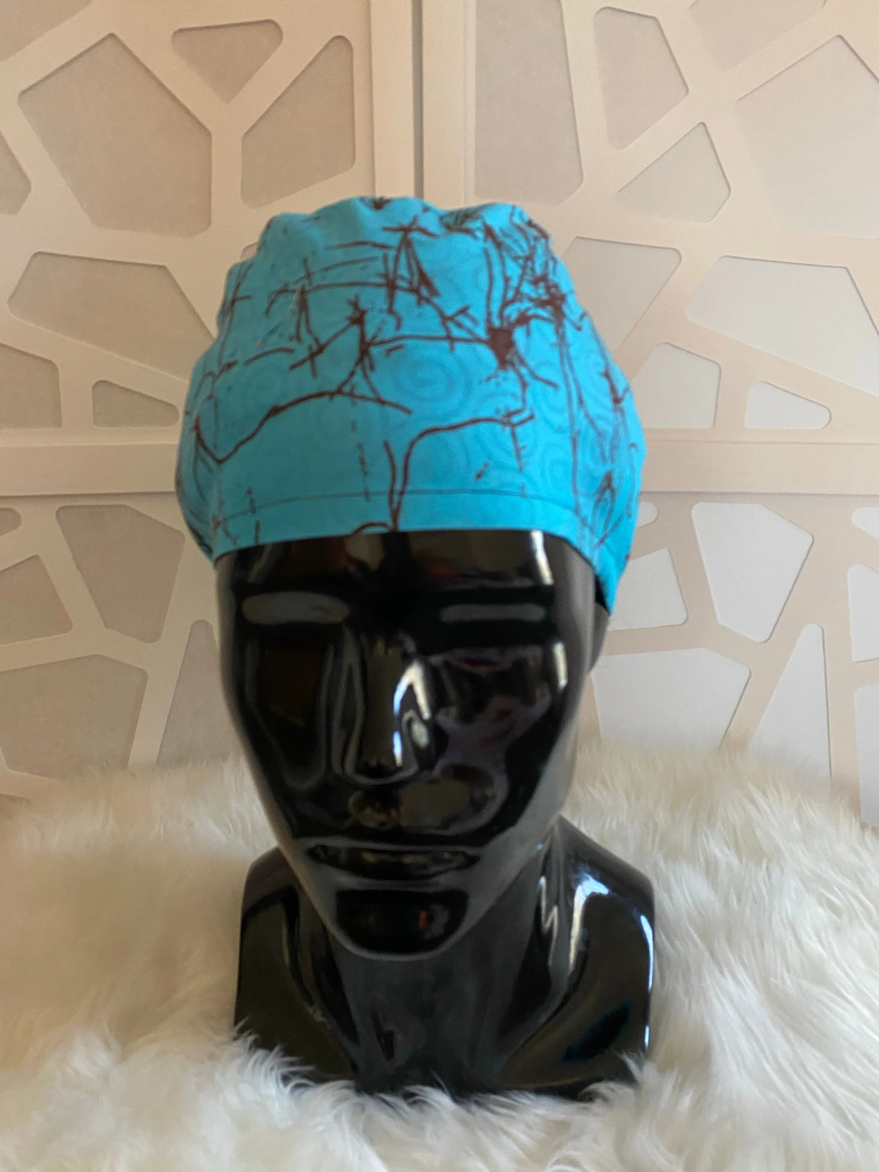 Roots Satin Lined Ponytail Scrub Hat