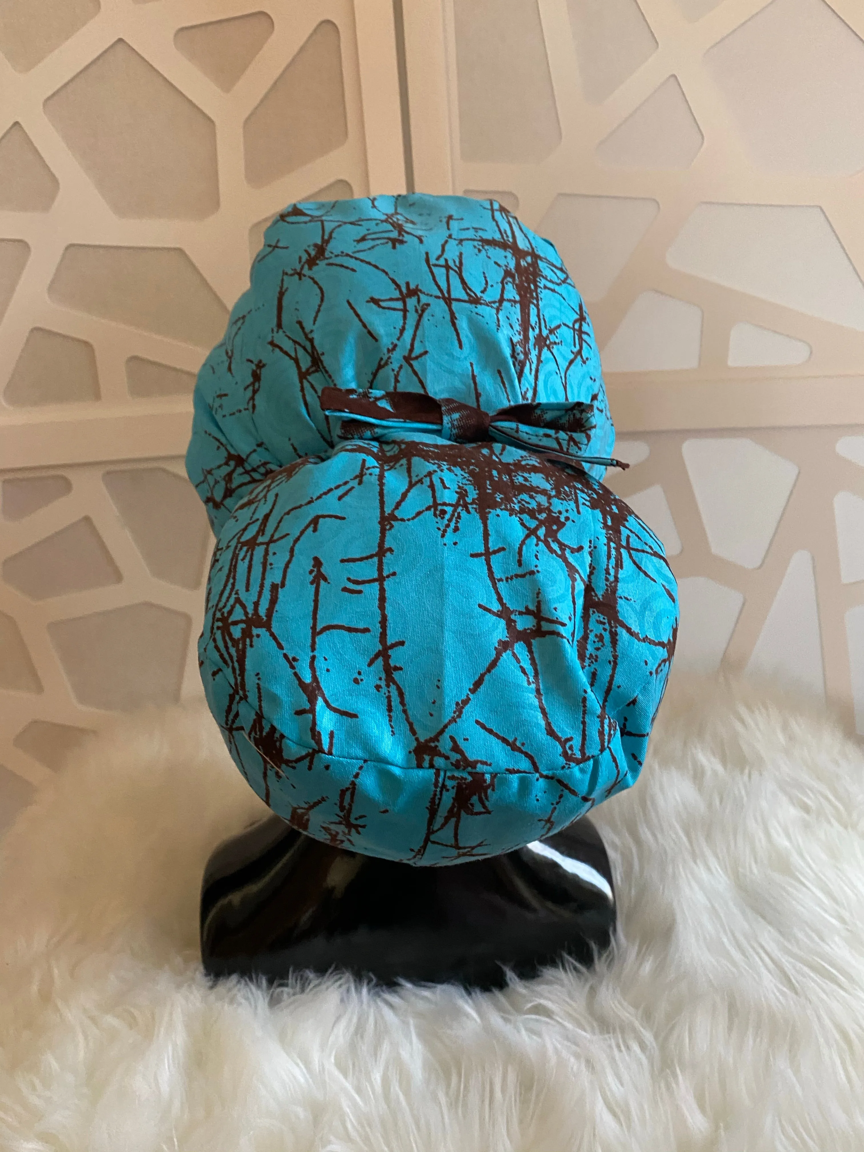 Roots Satin Lined Ponytail Scrub Hat
