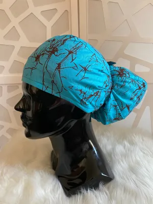 Roots Satin Lined Ponytail Scrub Hat