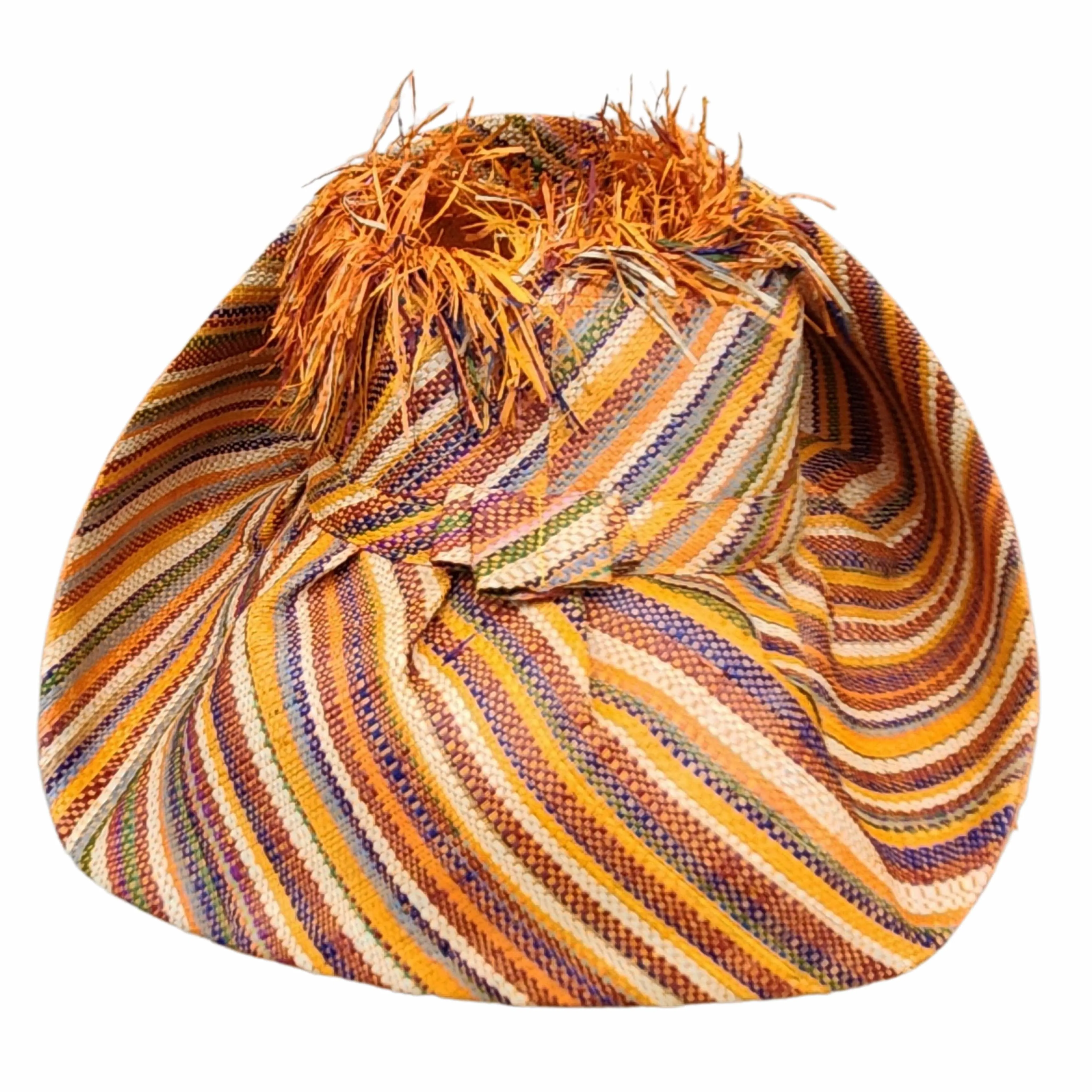 Rosine: Madagascar Big Brim Crown Out Raffia Sun Hat