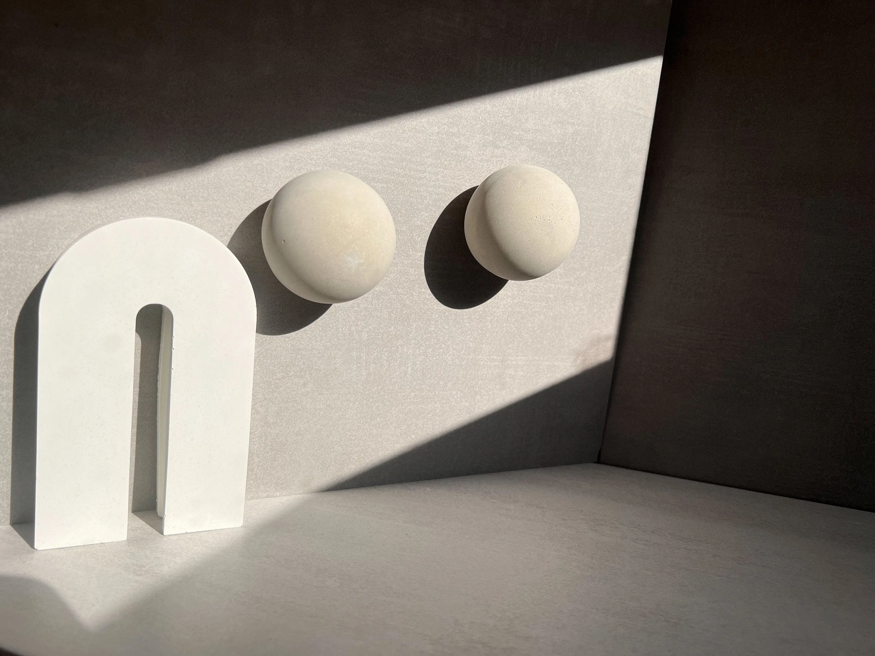Round Cement Hook, Sphere Knob, Hat Hook, Modern Hook, Decorative Peg, Entryway Coat Hook, Wall Storage, Ball Hanger, Natural