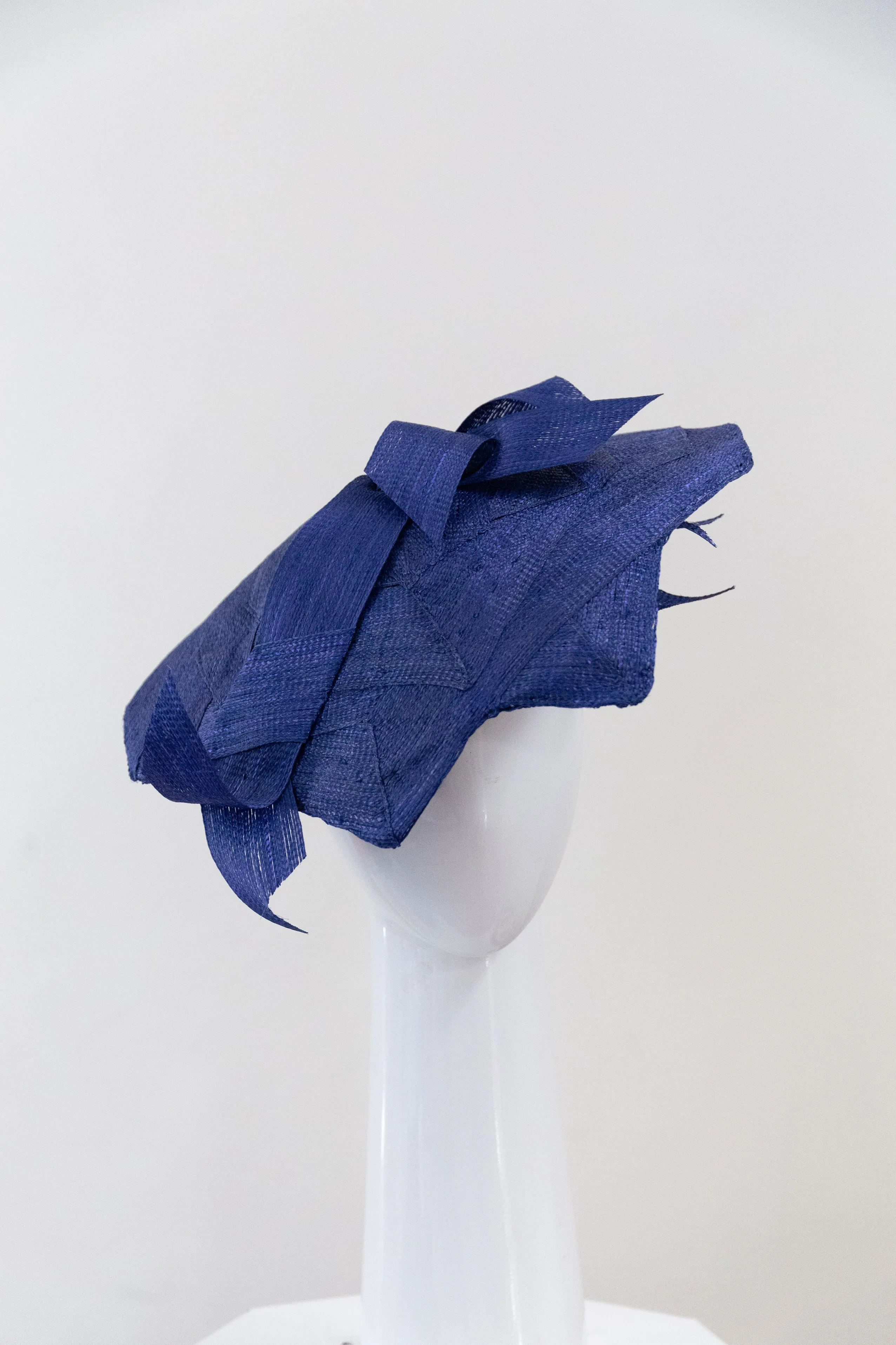 Royal Blue Braid Geometric Hat