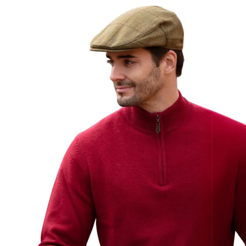 Rutland Men's Tweed Flat Cap In Lichen