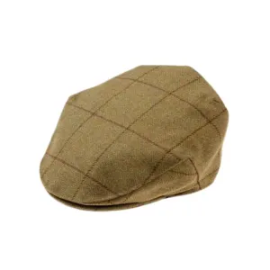 Rutland Men's Tweed Flat Cap In Lichen