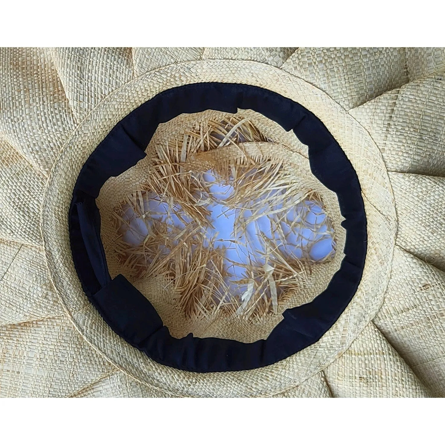 Sabryna: Madagascar Big Brim Crown Out Raffia Sun Hat