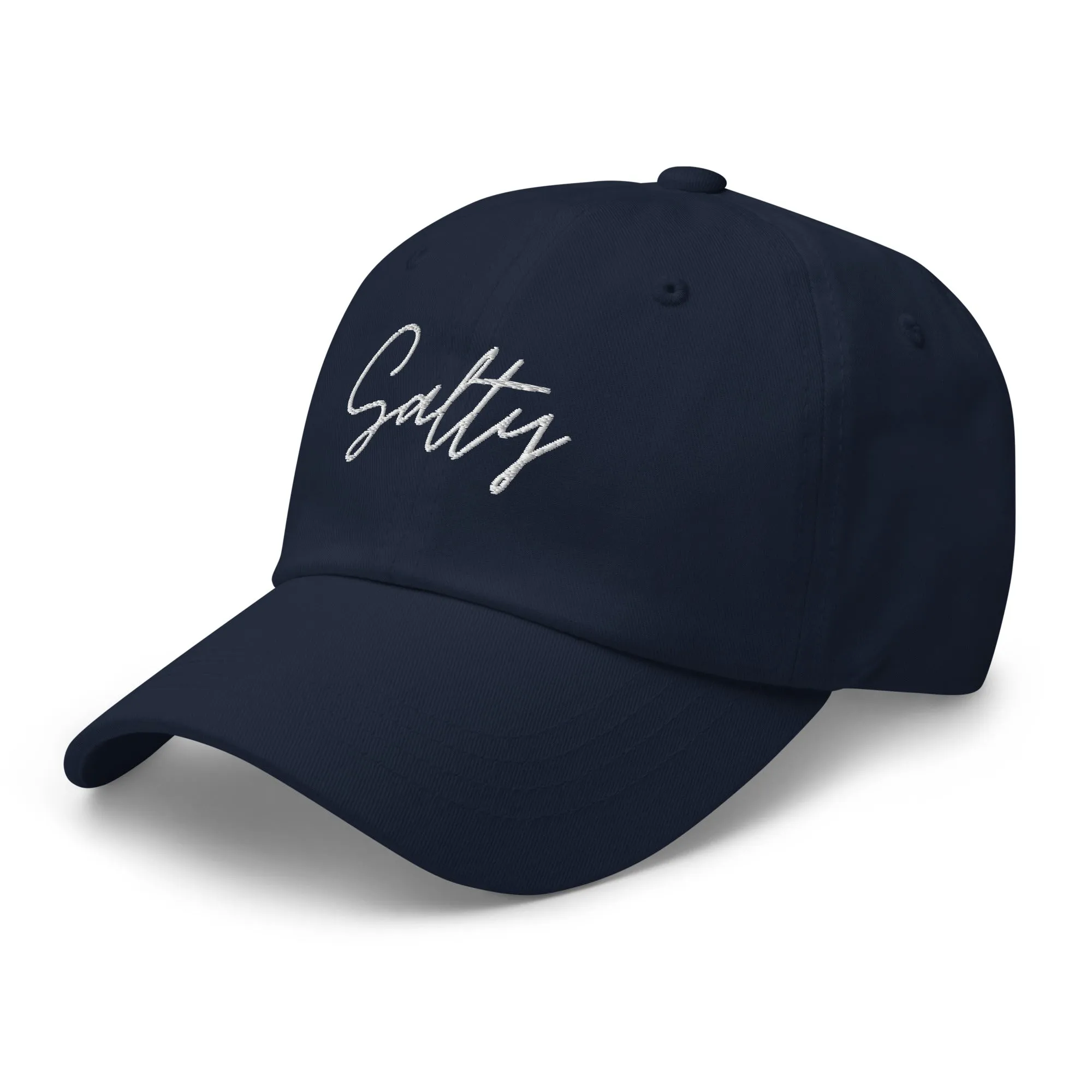 Salty Embroidered Beach Baseball Cap