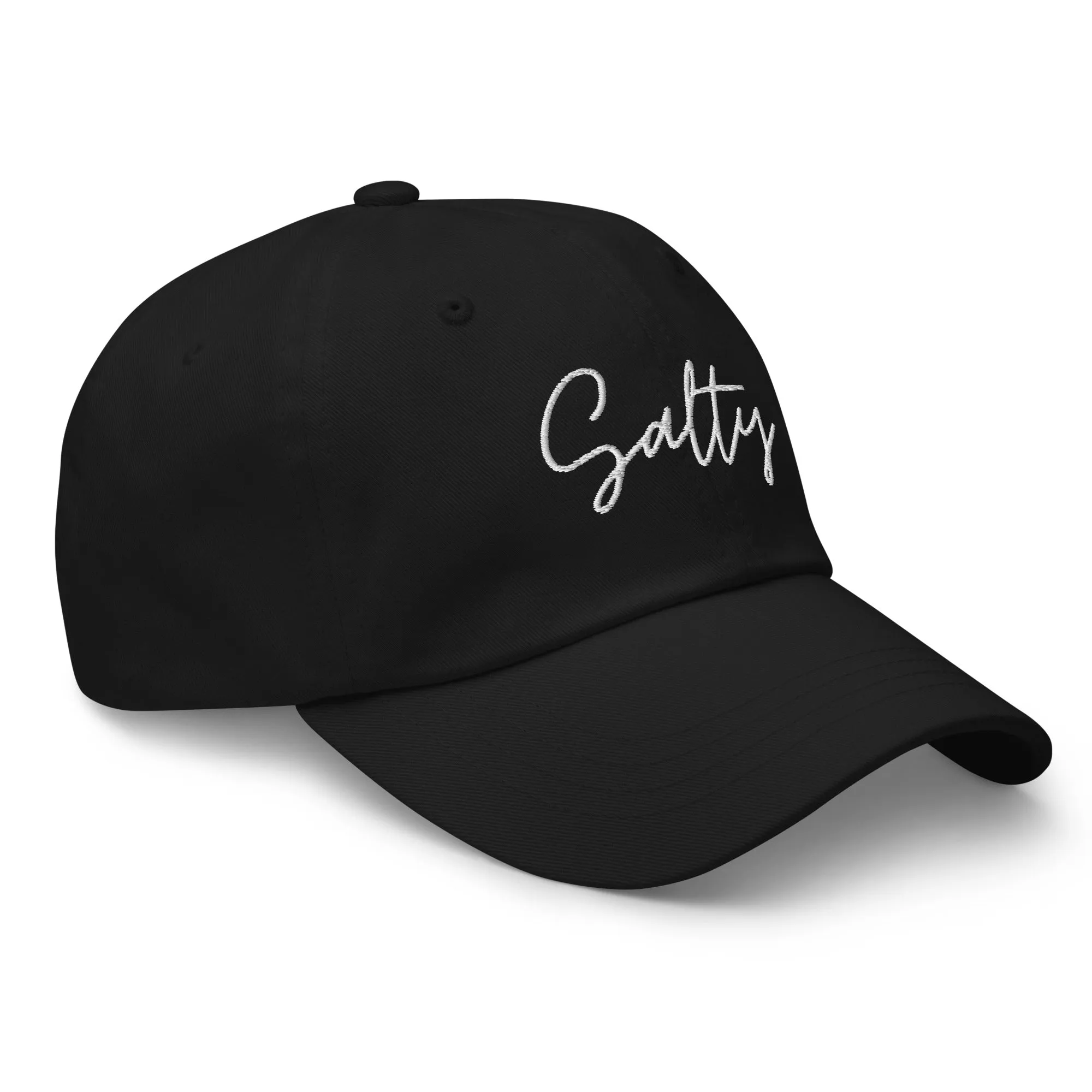 Salty Embroidered Beach Baseball Cap