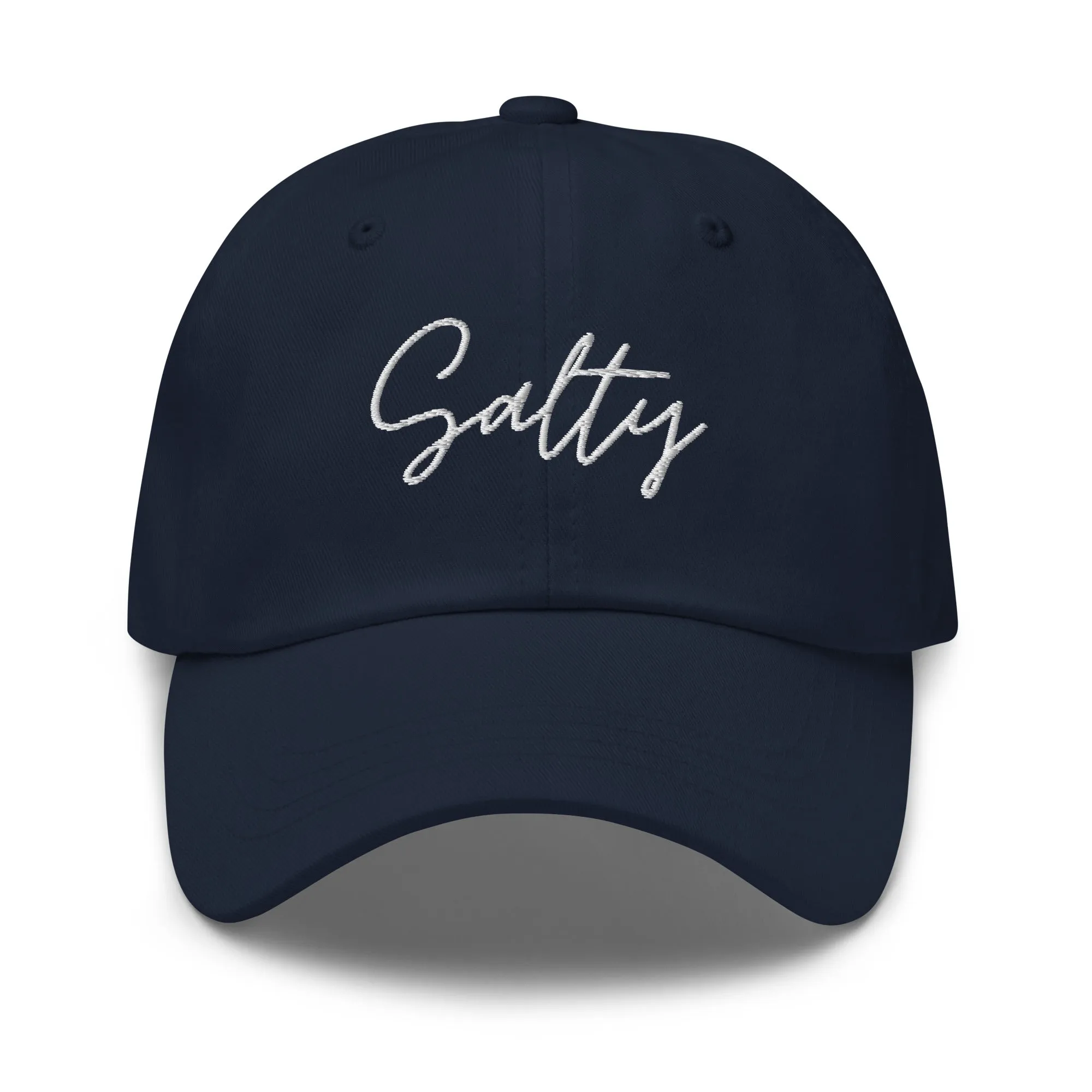 Salty Embroidered Beach Baseball Cap