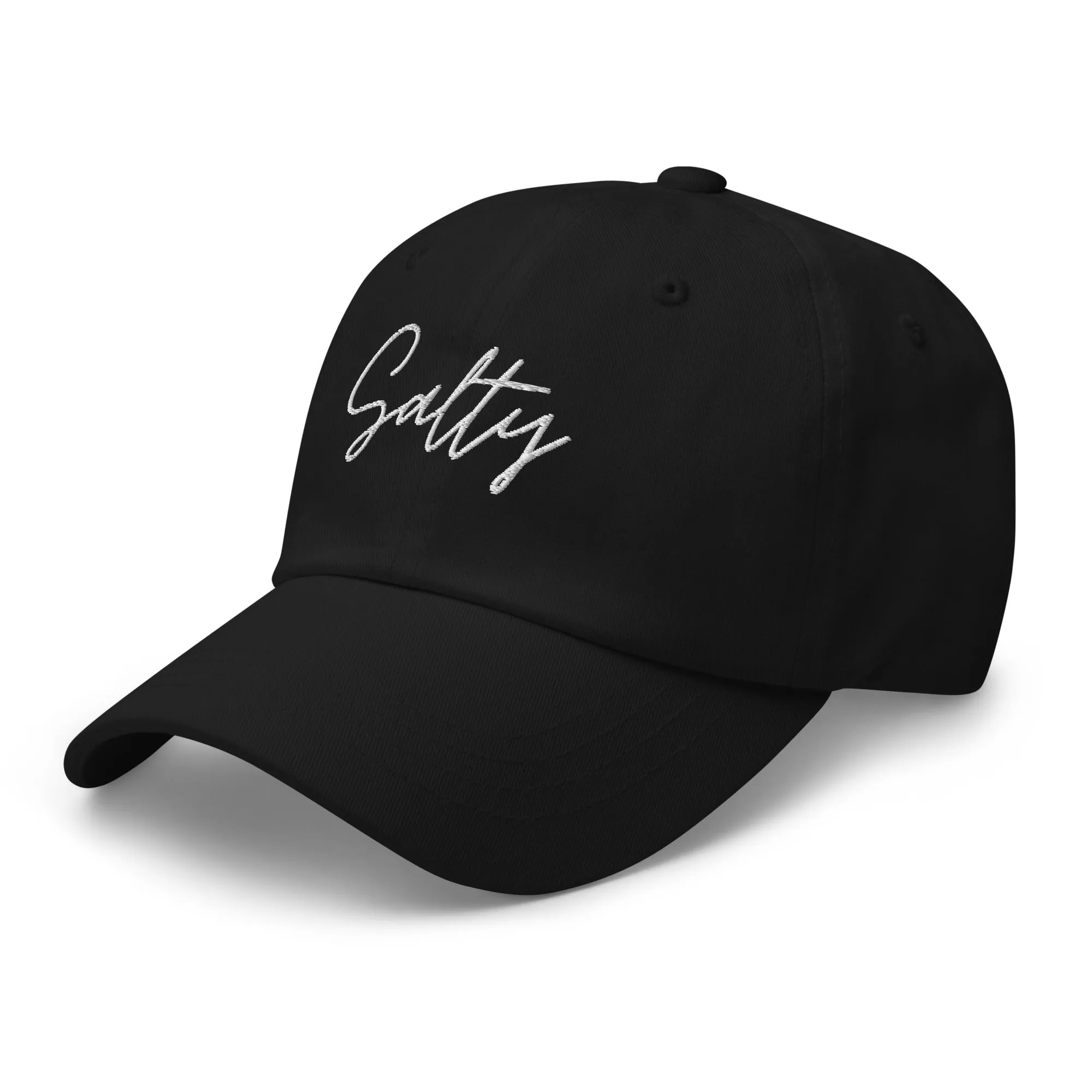 Salty Embroidered Beach Baseball Cap