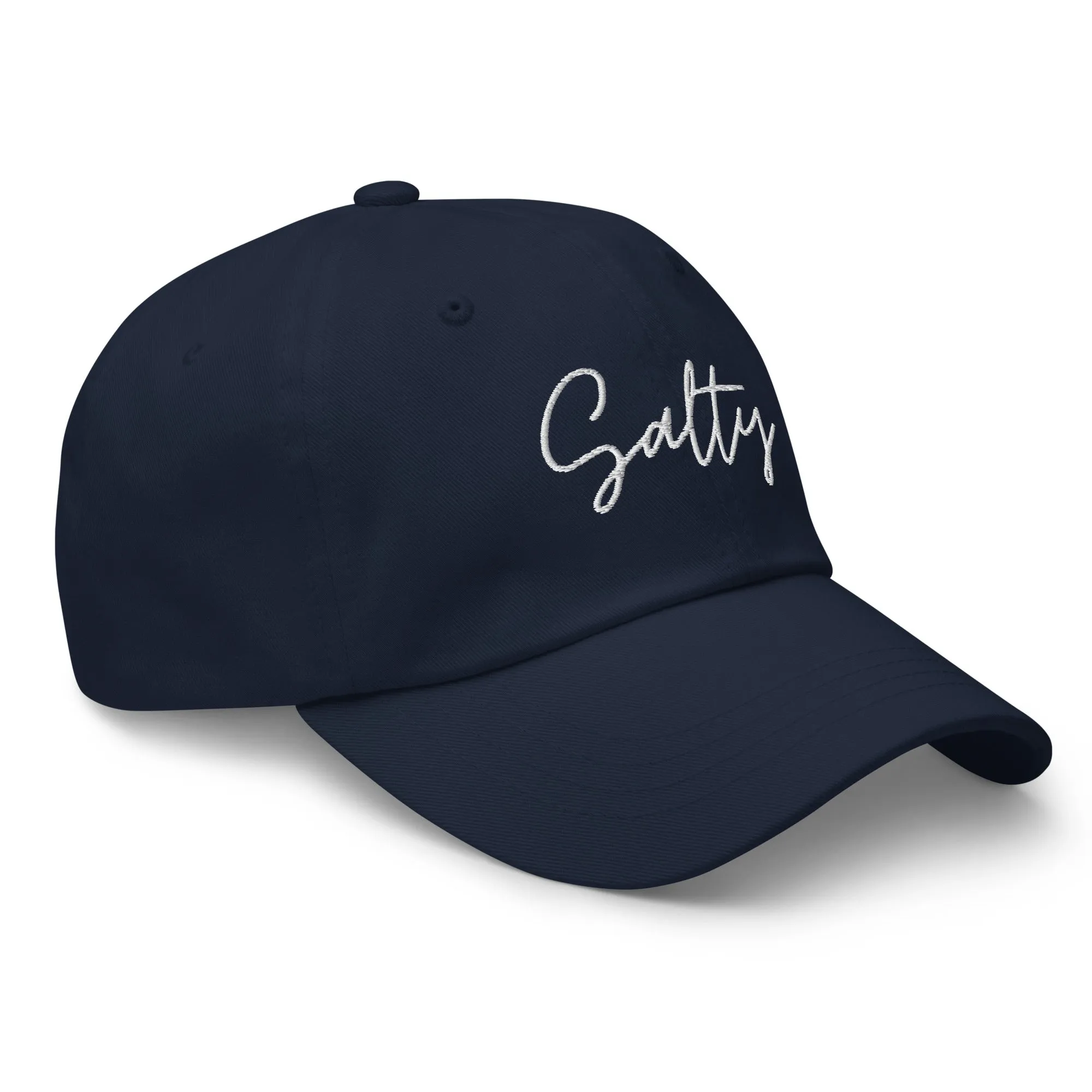 Salty Embroidered Beach Baseball Cap