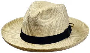 San Francisco Hats Natural Joe Fedora Black band