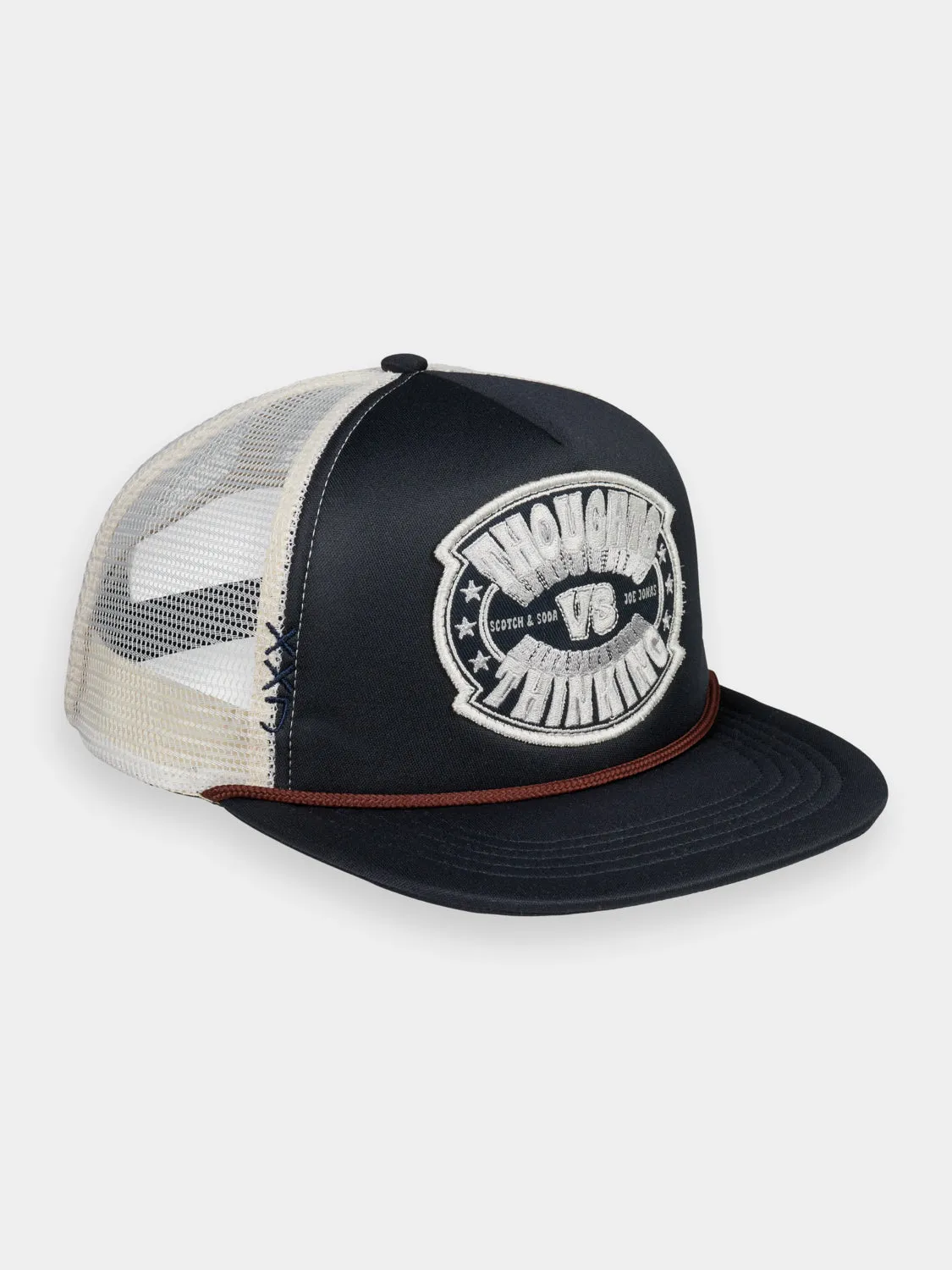 Scotch Soda x Joe Jonas embroidered trucker cap