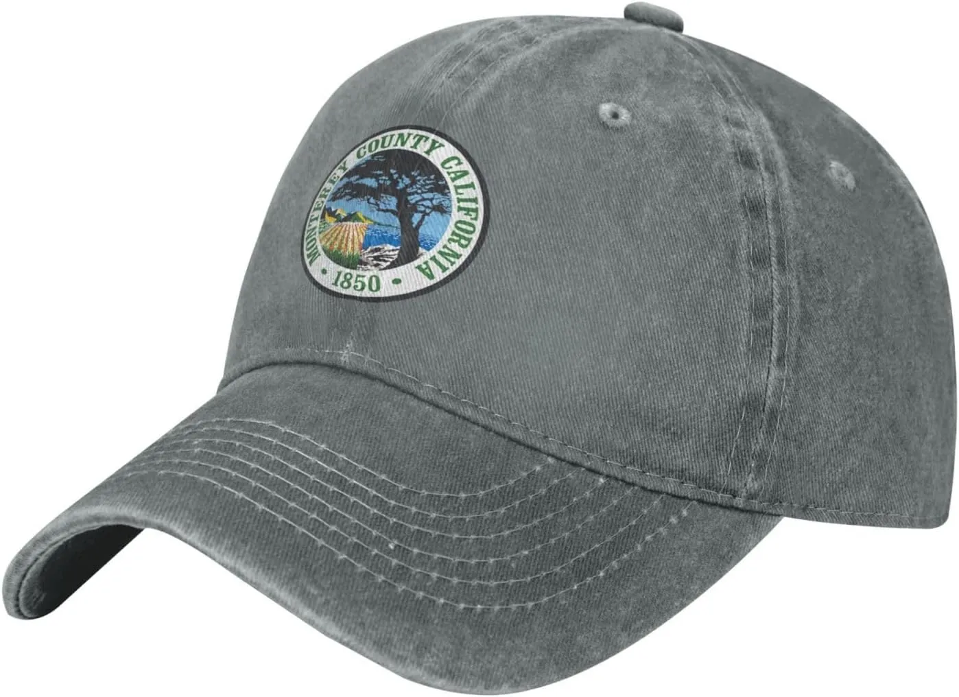 Seal of Monterey County, California Baseball Cap for Men Women Vintage Trucker Hat Golf Hats Dad Hat
