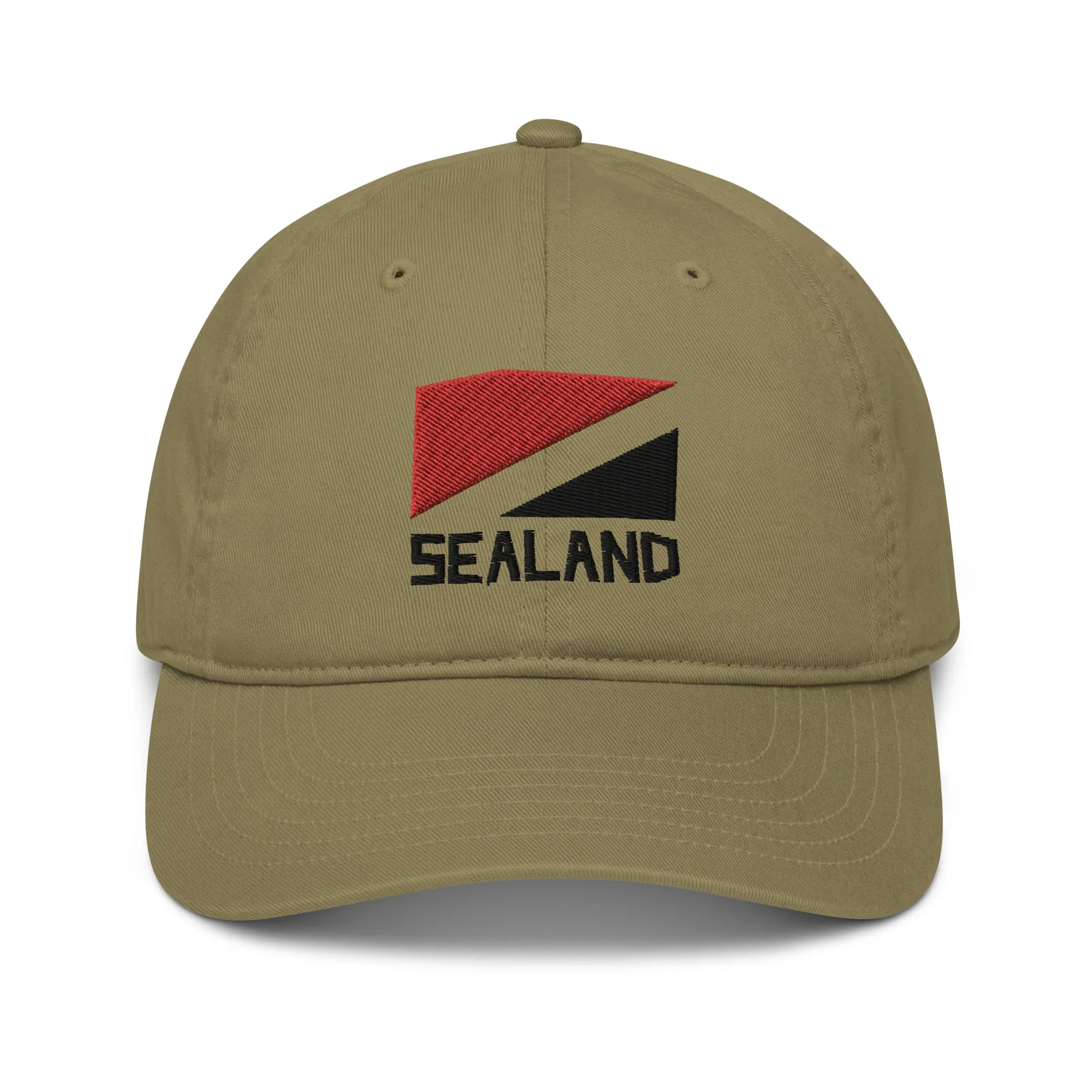 Sealand Flag Embroidered Organic Cotton Dad Hat