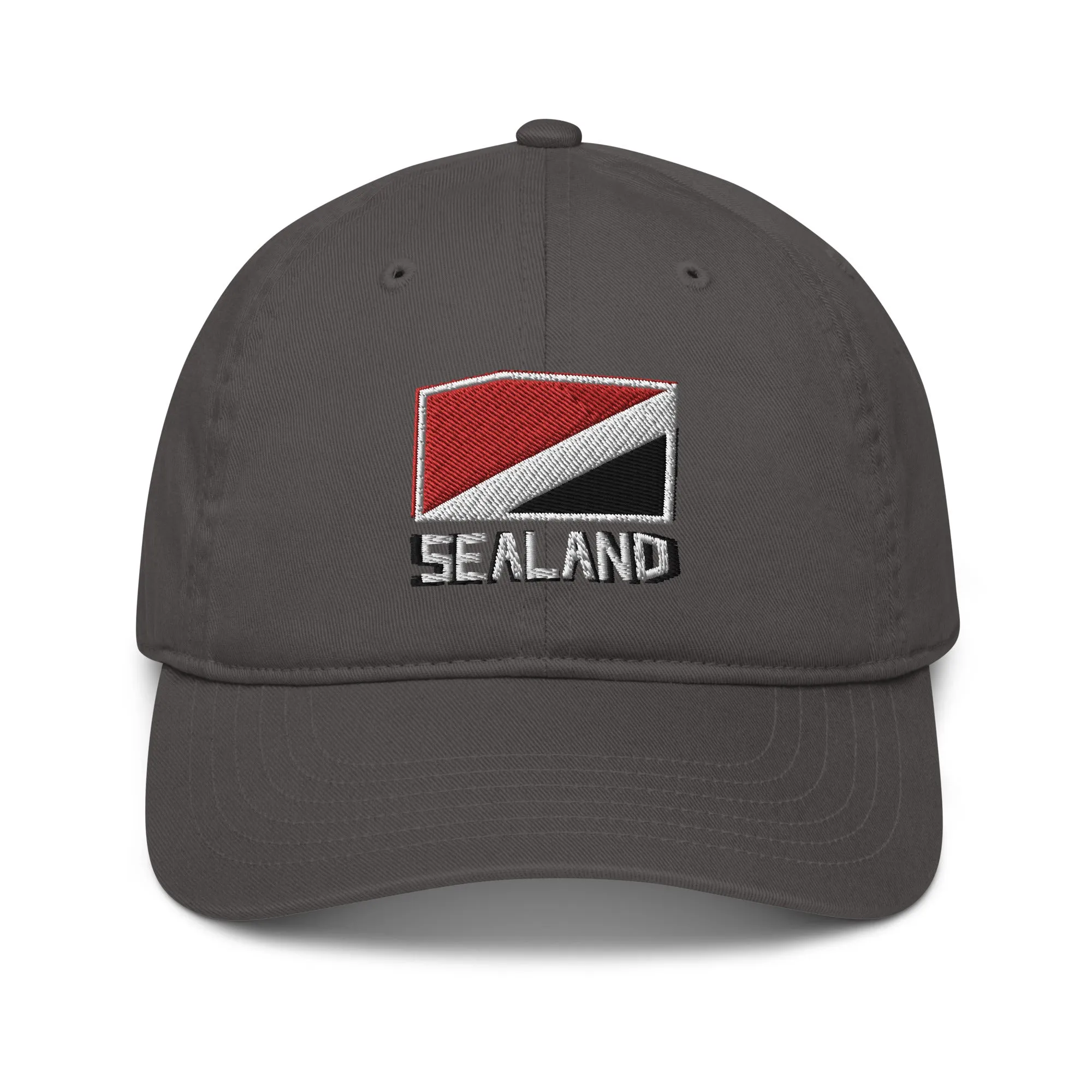 Sealand Flag Embroidered Organic Cotton Dad Hat
