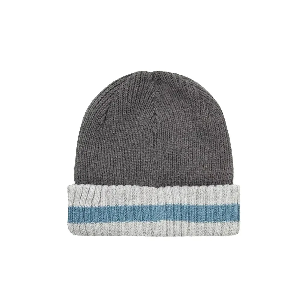 Sealskinz Holkham Waterproof Cold Weather Stripe Roll Cuff Beanie Men
