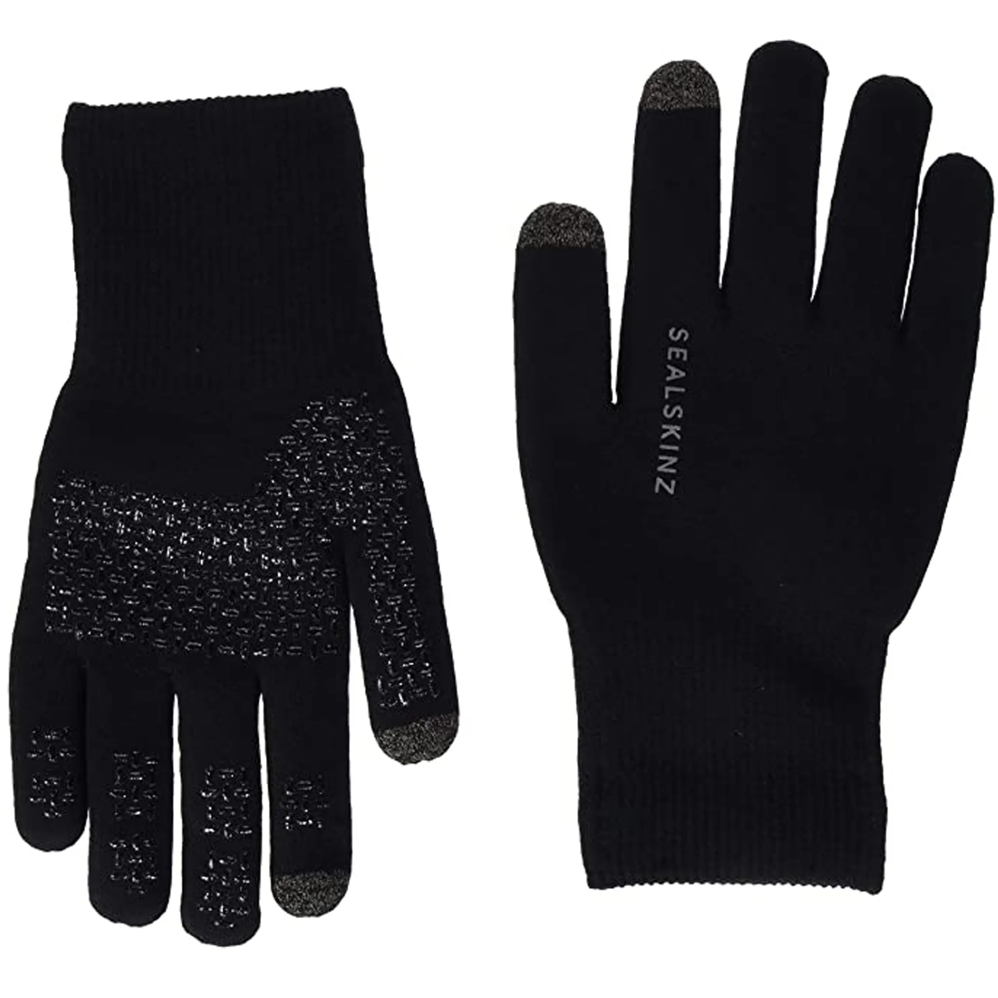 Sealskinz Waterproof All Weather Ultra Grip Knitted Glove Black