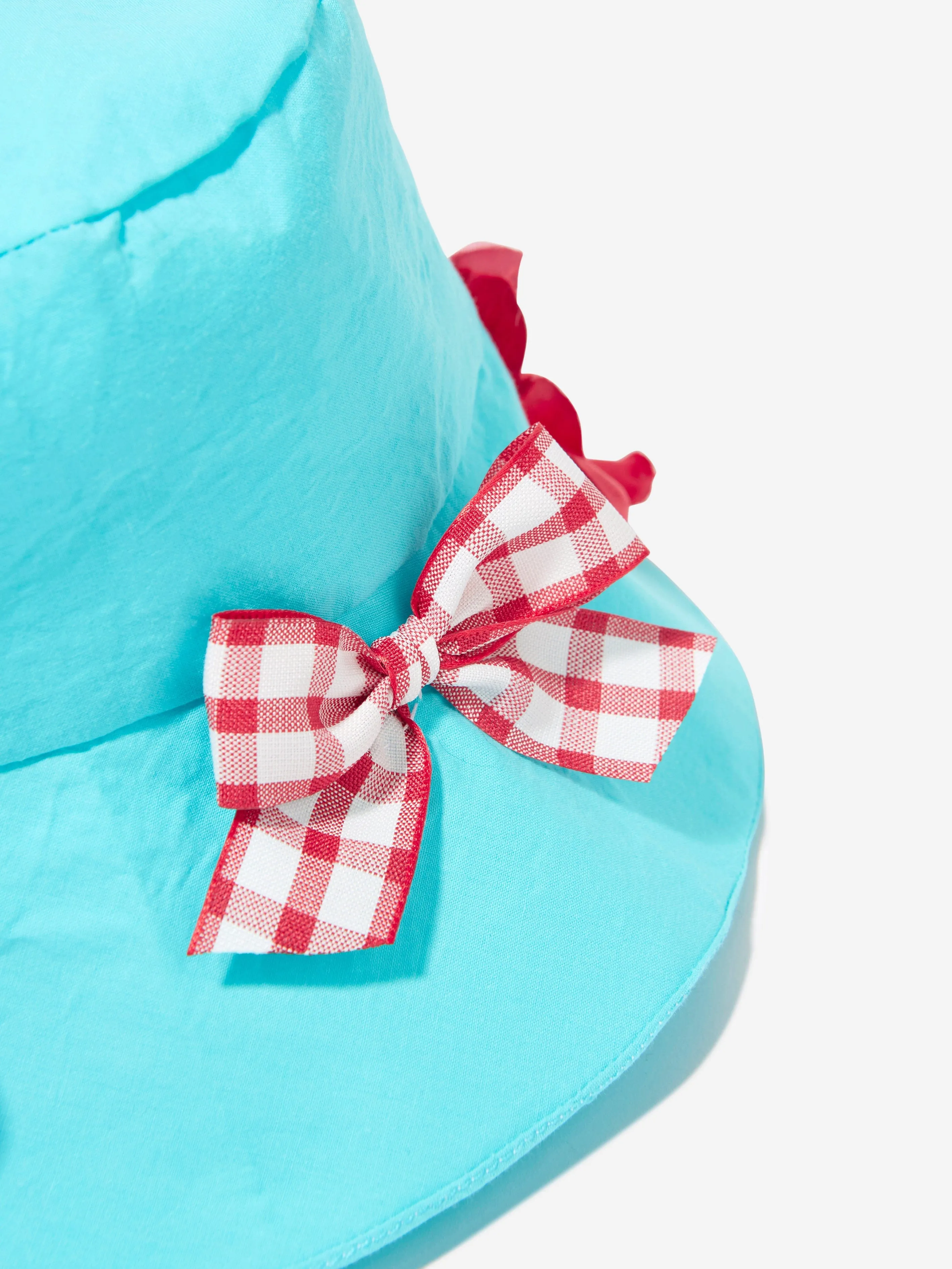 Selini Action Girls Poppy And Bows Bucket Hat in Blue