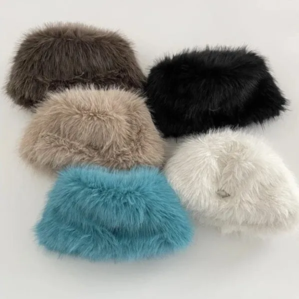 Shaggy Faux Fur Hats