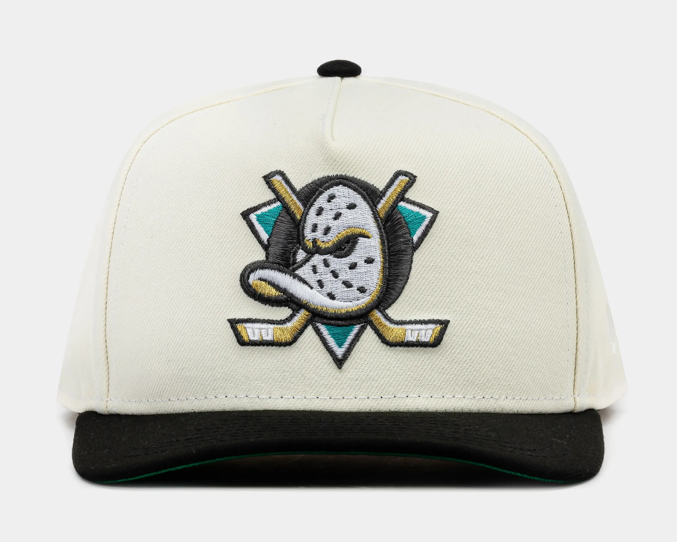 Shoe Palace Exclusive Anaheim Ducks 950AF Snapback Mens Hat (Beige/Blue/Black)