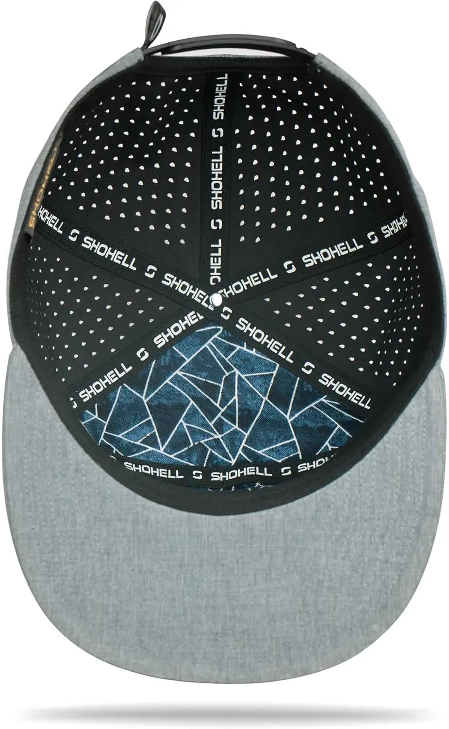 SHOHELL Flat Bill Baseball Cap, American Flag Hat, Water Resistant Snapback Hat, Flat Brim Golf Hat, Fishing & Outdoor Hats