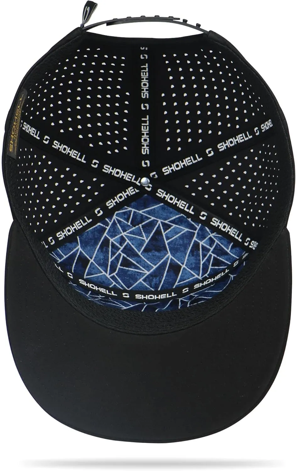 SHOHELL Flat Bill Baseball Cap, American Flag Hat, Water Resistant Snapback Hat, Flat Brim Golf Hat, Fishing & Outdoor Hats