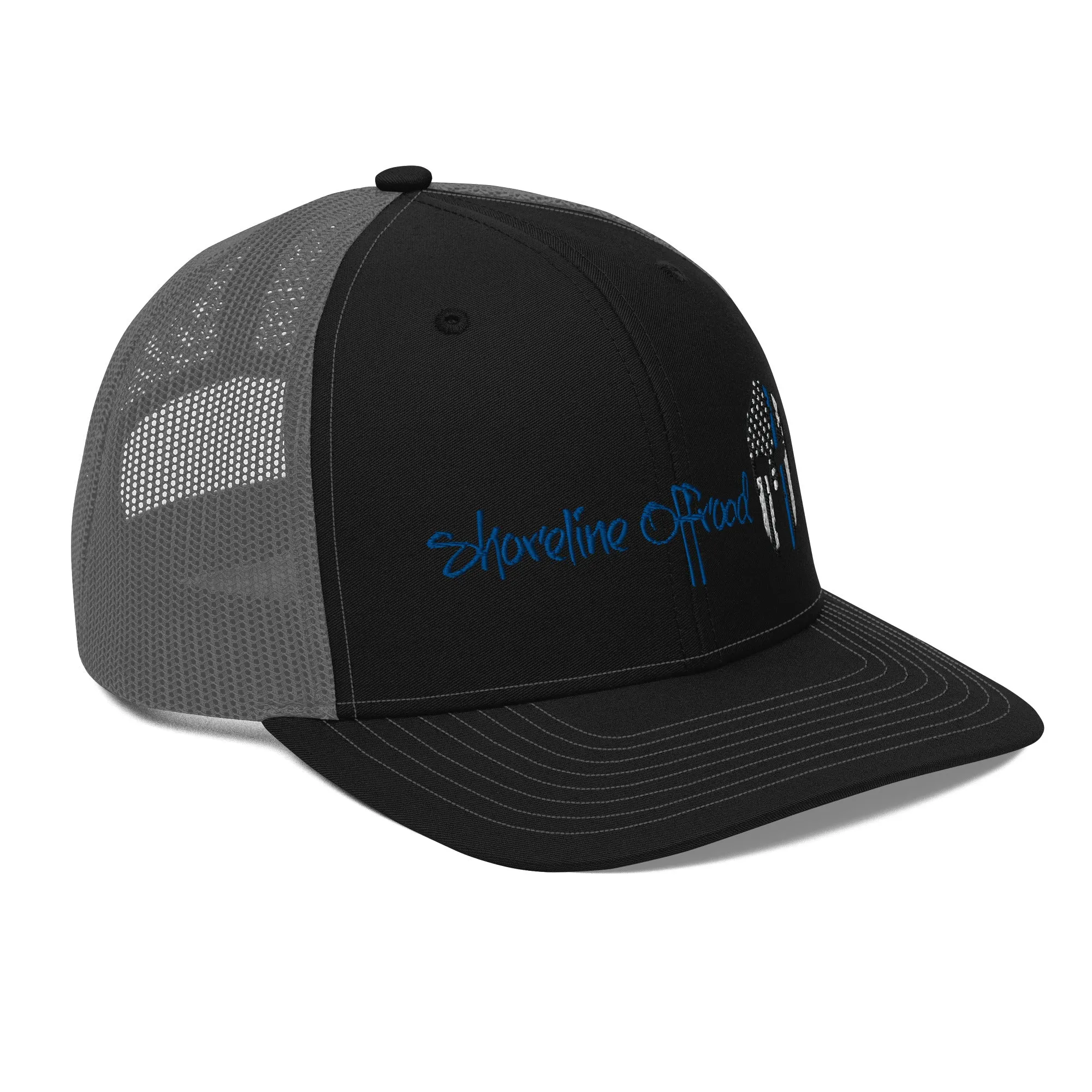 Shoreline Offroad Back the Blue Trucker SnapBack Cap