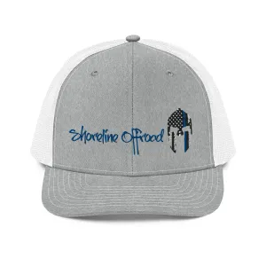 Shoreline Offroad Back the Blue Trucker SnapBack Cap