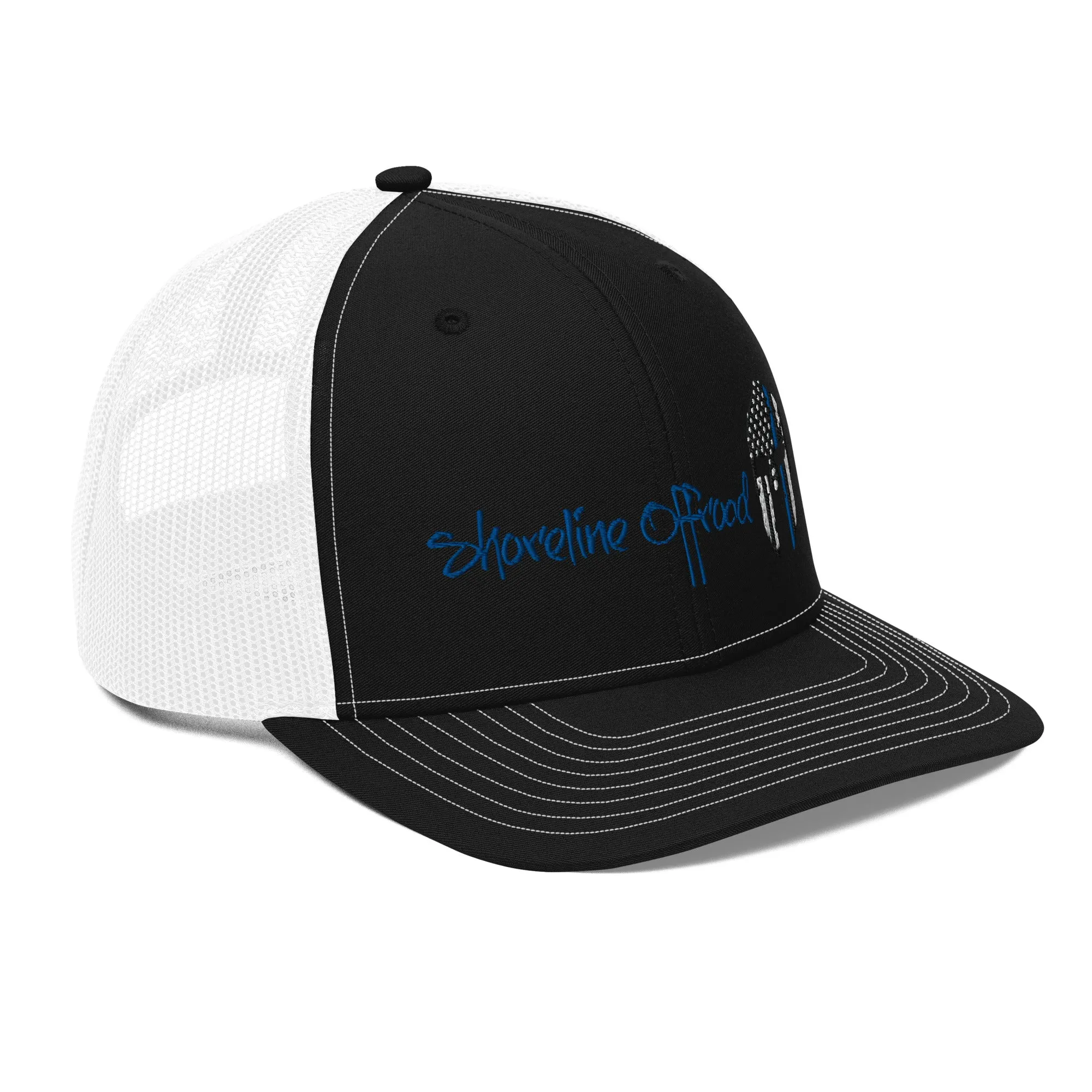 Shoreline Offroad Back the Blue Trucker SnapBack Cap