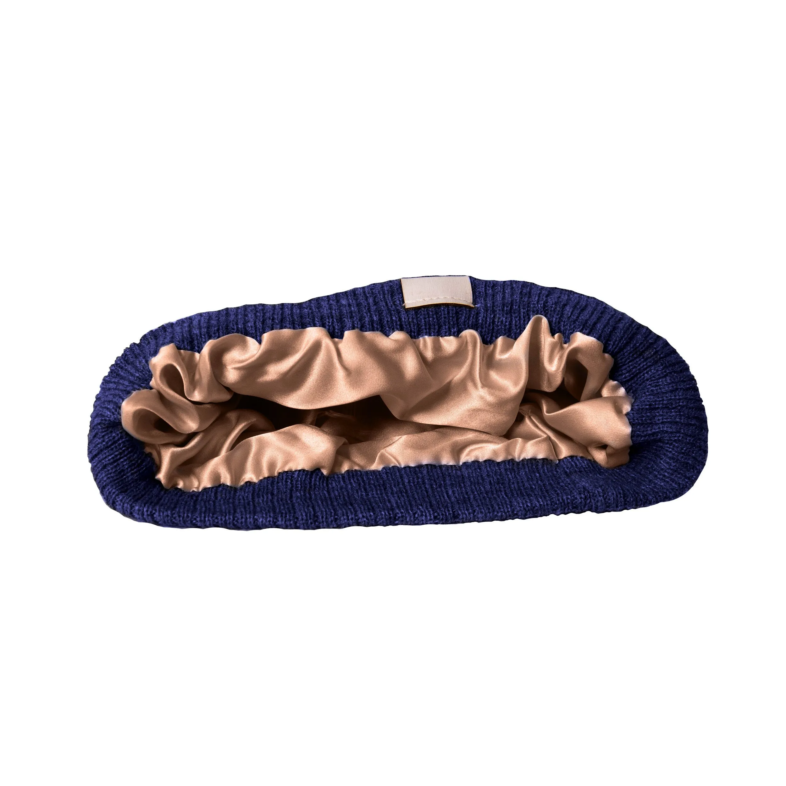 Silk Lined Knit Beanies with Removable Pom Pom
