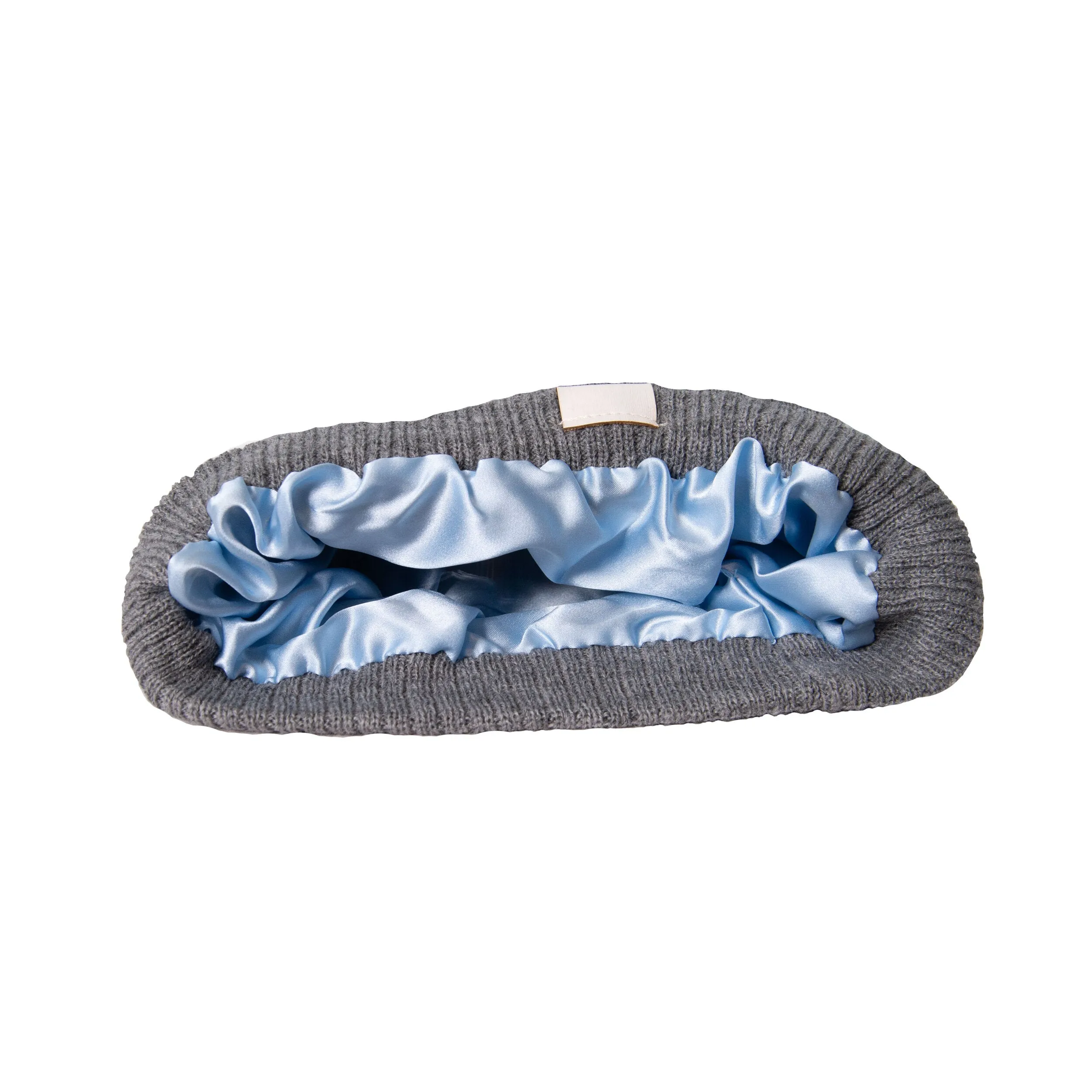 Silk Lined Knit Beanies with Removable Pom Pom