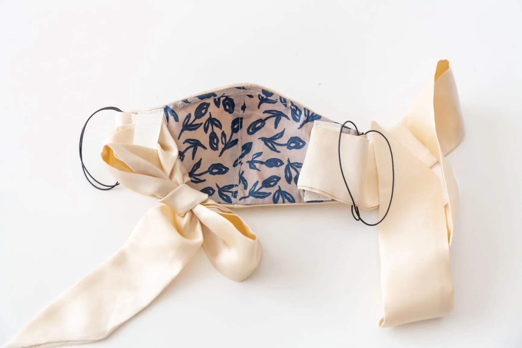 Silk Satin Face Mask :  made to order, options available
